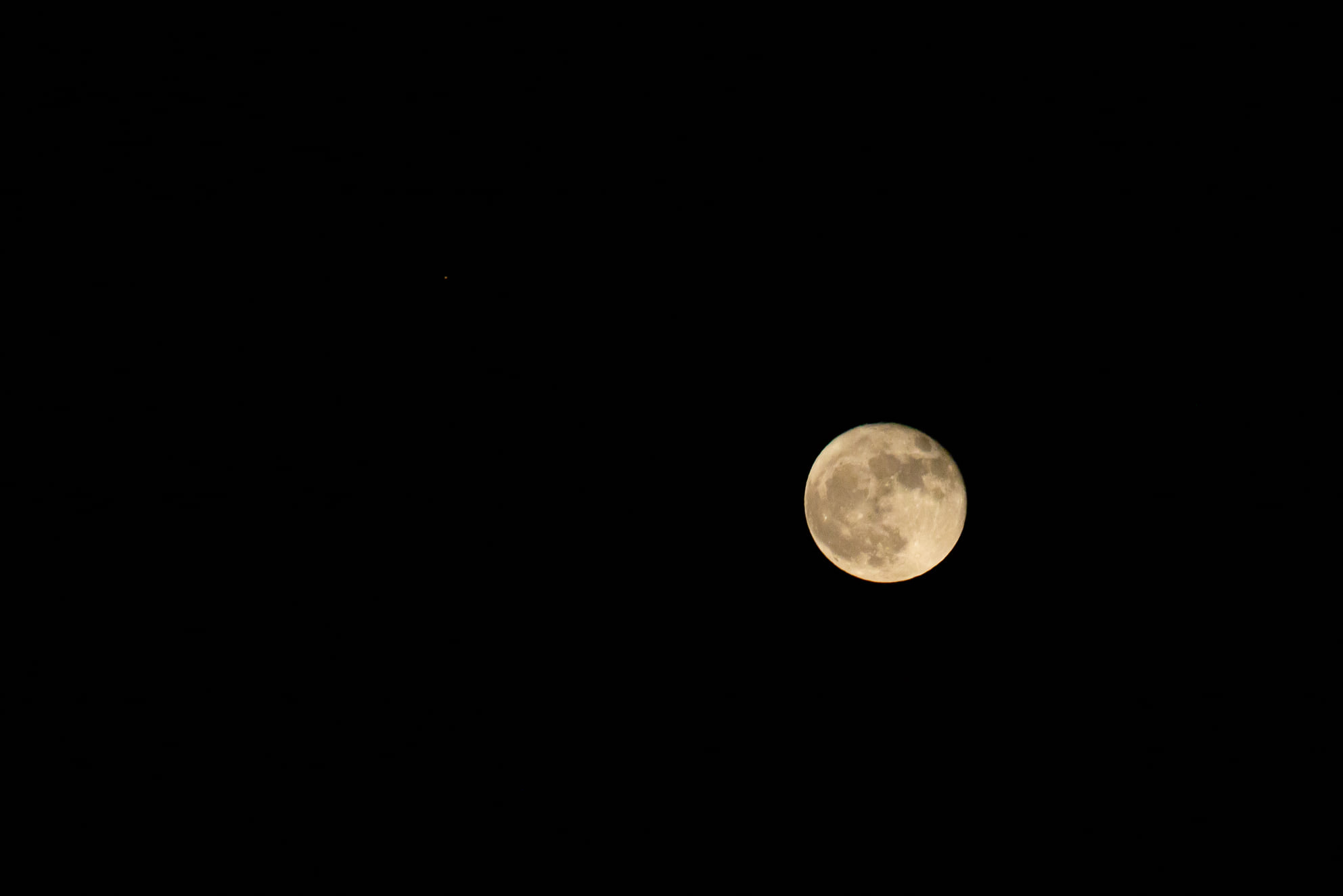 shot of full moon