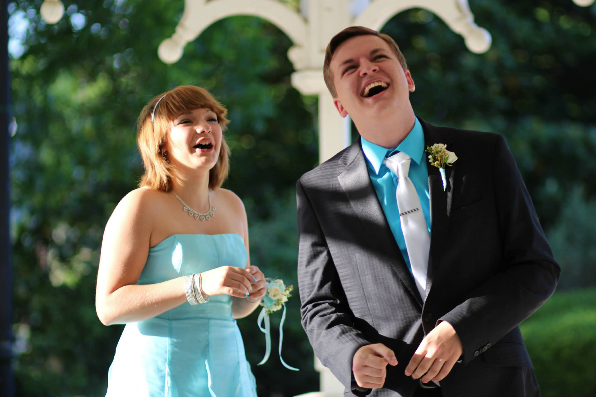 boy and girl in Prom attire